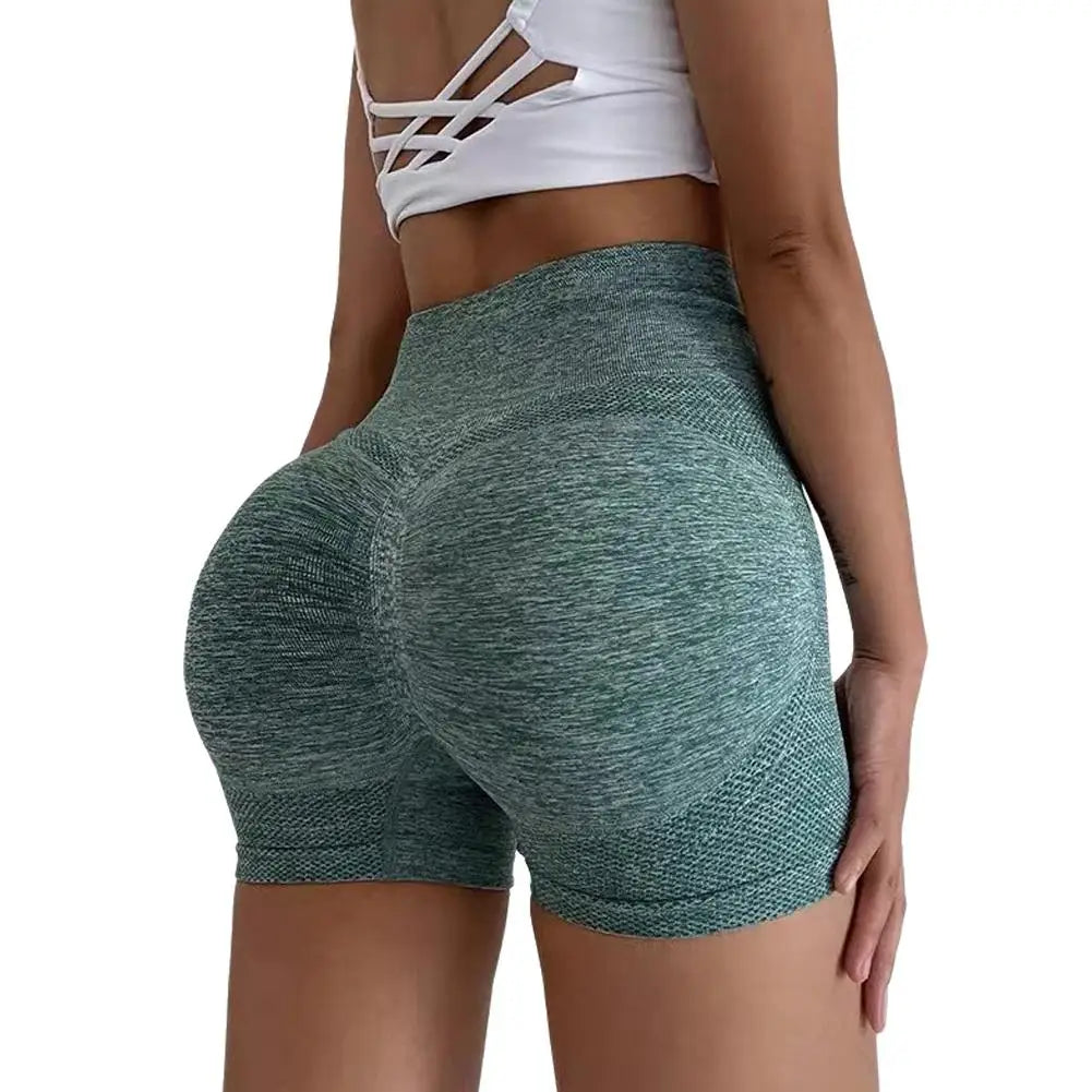 Women Yoga Shorts High Waist Workout Shorts Fitness Yoga Lift Butt Fitness Ladies Yoga Gym Running Short Pants Sportswear
