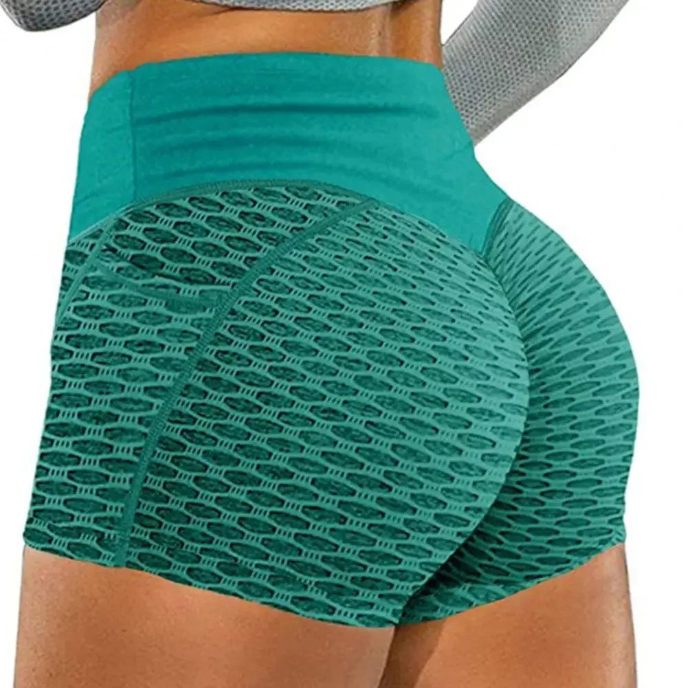 Solid Color Tight Compression Sport Short High Waist Yoga Ultrashort Legging Training Soft Women Gym Athletic Tight Squat Proof