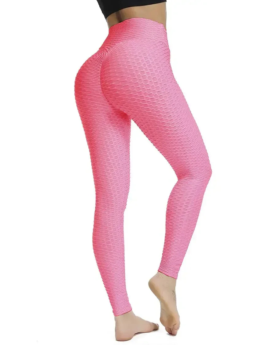 Women's Bubble Hip Lifting ExerciseYoga Pants Women Fitness Running High Waist Gym Fitness Sports Flared Pant Dance Trouers