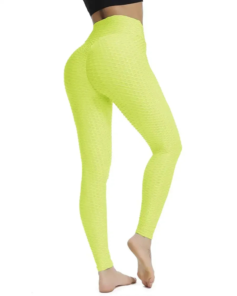 Women's Bubble Hip Lifting ExerciseYoga Pants Women Fitness Running High Waist Gym Fitness Sports Flared Pant Dance Trouers