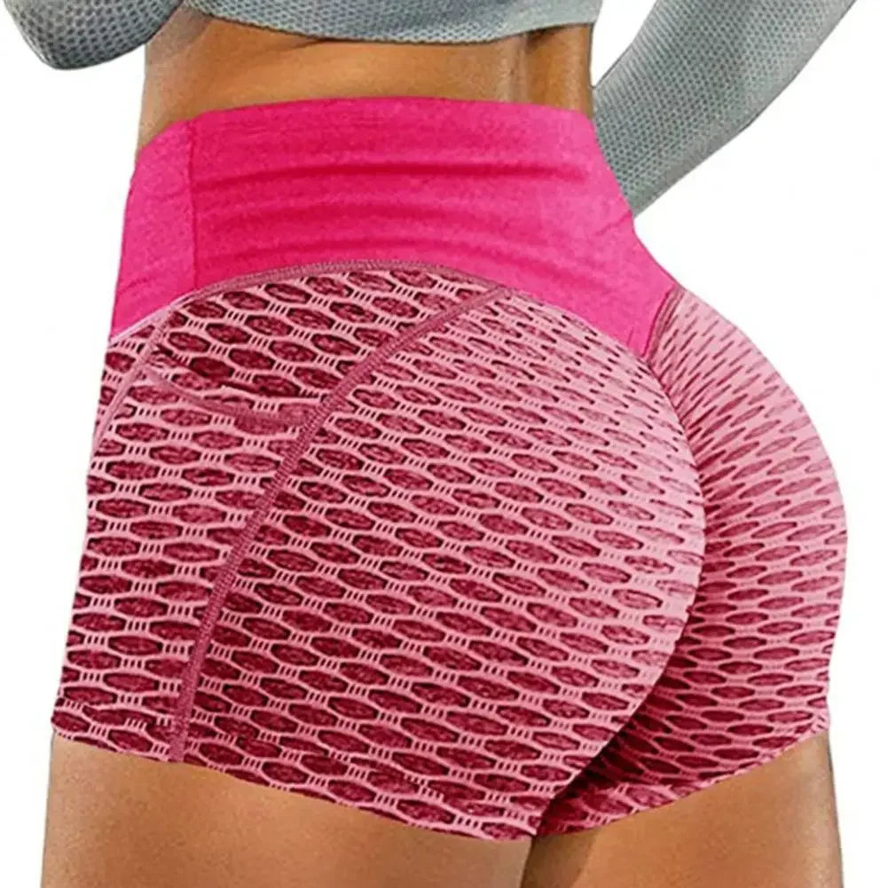 Solid Color Tight Compression Sport Short High Waist Yoga Ultrashort Legging Training Soft Women Gym Athletic Tight Squat Proof