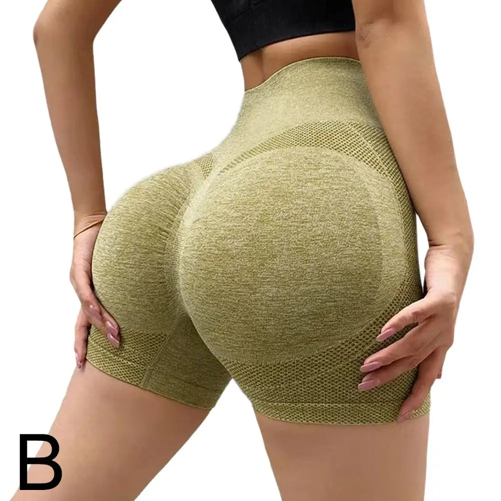 Women Yoga Shorts High Waist Workout Shorts Fitness Yoga Lift Butt Fitness Ladies Yoga Gym Running Short Pants Sportswear