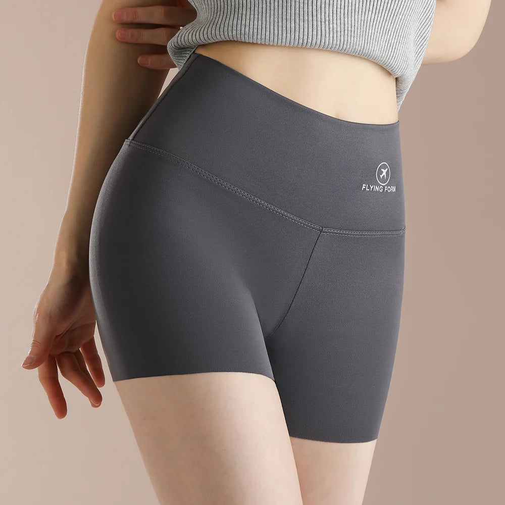 Women Thread Slim Shorts High Stretch Seamless Yoga Leggings Summer Ladies Girls High Waist Running Cycling Gym Sports Shorts