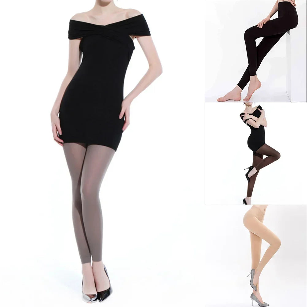 Women's Pants Autumn Ankle Length Pants 100D Velvet Anti-hook Leggings Pantyhose Sheer Sports Tights Underwear Woman Clothing