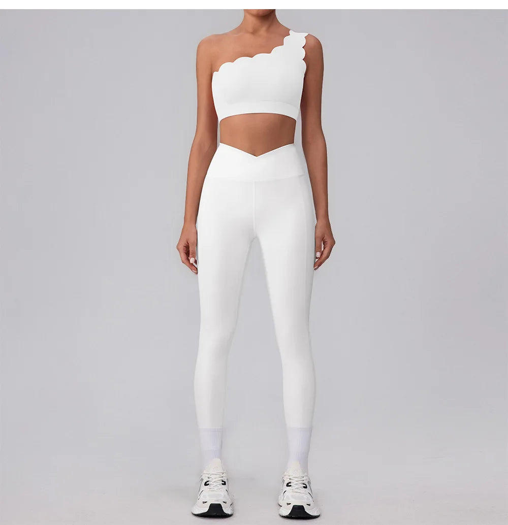 Lycra Gym Set Seamless Yoga Set Women Workout Tracksuit 2 Pieces Sports Suits Fitness Bra High Waist Leggings Running Outfit