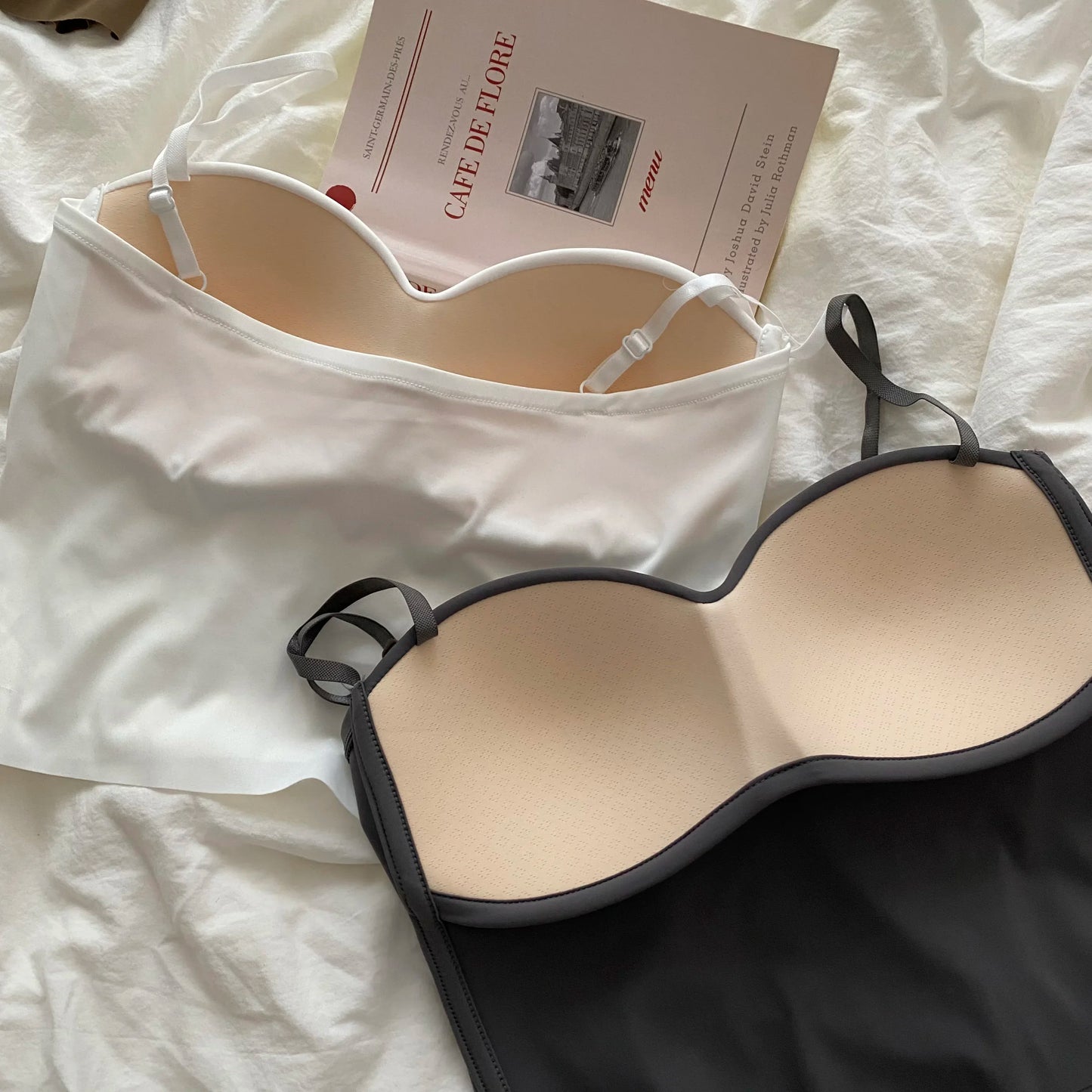 Tank Top Bra Seamless Skin-Friendly U-Back Vest with Fixed Chest Pad Suspender for Women Popular Cool Solid Knitted Yoga Gym