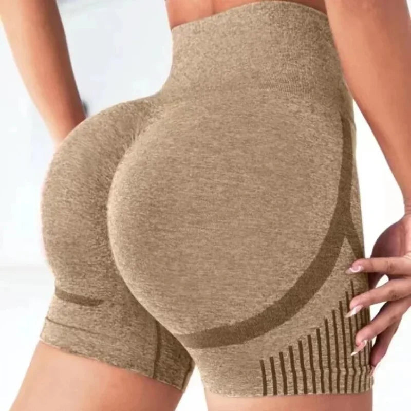 Women Yoga Shorts High Waist Workout Shorts Fitness Yoga Lift Butt Fitness Ladies Yoga Gym Running Short Pants Sportswear