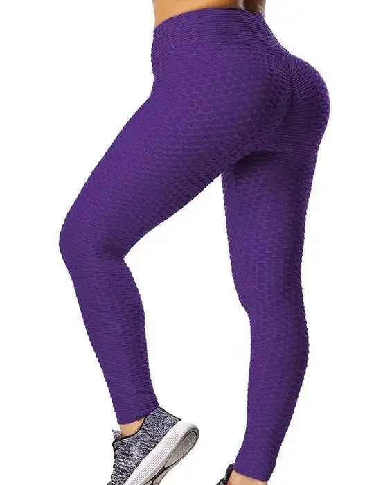 Women's Bubble Hip Lifting ExerciseYoga Pants Women Fitness Running High Waist Gym Fitness Sports Flared Pant Dance Trouers