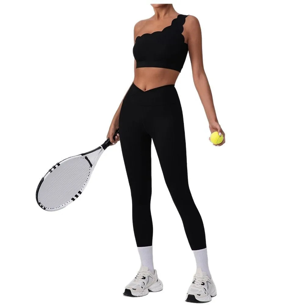 Lycra Gym Set Seamless Yoga Set Women Workout Tracksuit 2 Pieces Sports Suits Fitness Bra High Waist Leggings Running Outfit