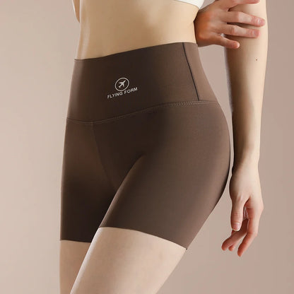 Women Thread Slim Shorts High Stretch Seamless Yoga Leggings Summer Ladies Girls High Waist Running Cycling Gym Sports Shorts