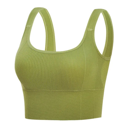 Fashion Uniform Color Tanks Camisole Clothing Sexy Waistcoat for Women Sports No Steel Ring Chest Pad Yoga Vest Nylon Underwaist