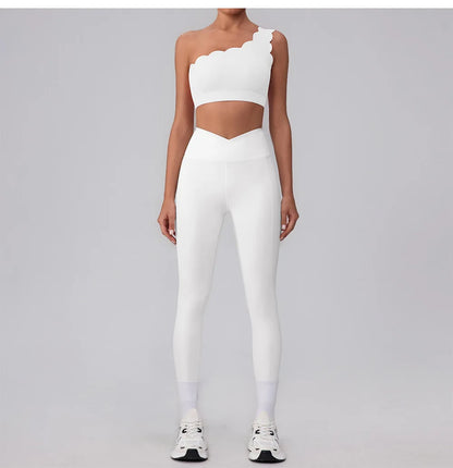 Lycra Gym Set Seamless Yoga Set Women Workout Tracksuit 2 Pieces Sports Suits Fitness Bra High Waist Leggings Running Outfit