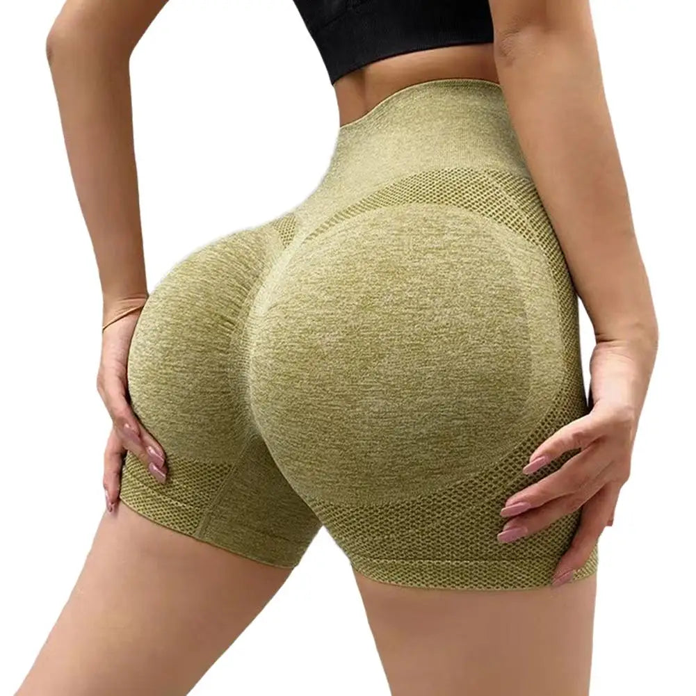 Women Yoga Shorts High Waist Workout Shorts Fitness Yoga Lift Butt Fitness Ladies Yoga Gym Running Short Pants Sportswear