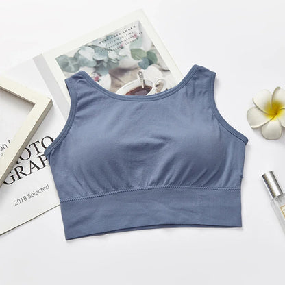 Fashion Uniform Color Tanks Camisole Clothing Sexy Waistcoat for Women Sports No Steel Ring Chest Pad Yoga Vest Nylon Underwaist