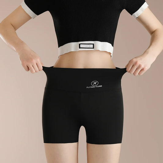 Women Thread Slim Shorts High Stretch Seamless Yoga Leggings Summer Ladies Girls High Waist Running Cycling Gym Sports Shorts