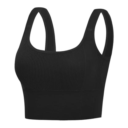 Fashion Uniform Color Tanks Camisole Clothing Sexy Waistcoat for Women Sports No Steel Ring Chest Pad Yoga Vest Nylon Underwaist